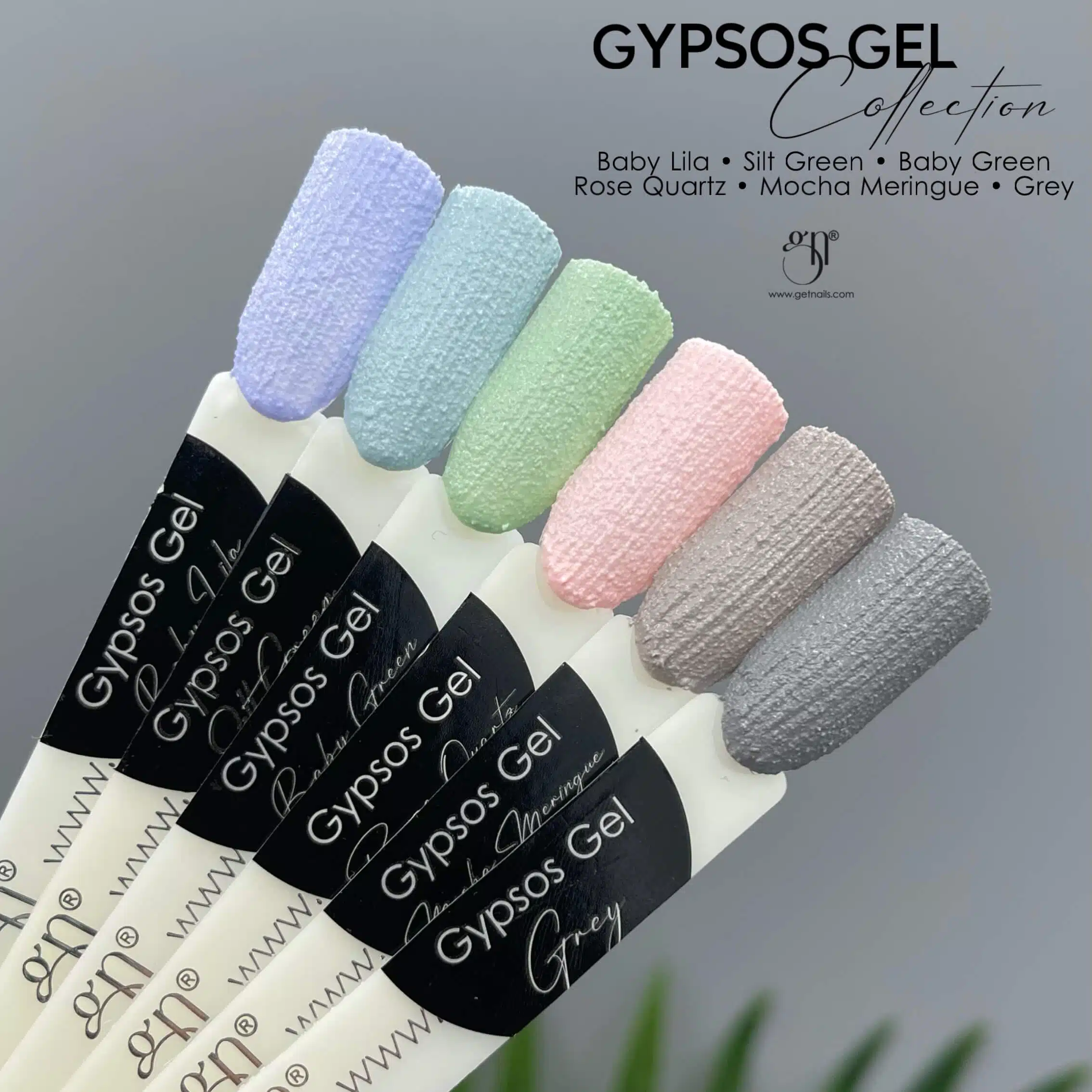 Gypsos Baby Lila, Verde limo, Verde bambino, Quarzo rosa, Meringa moka, Grigio