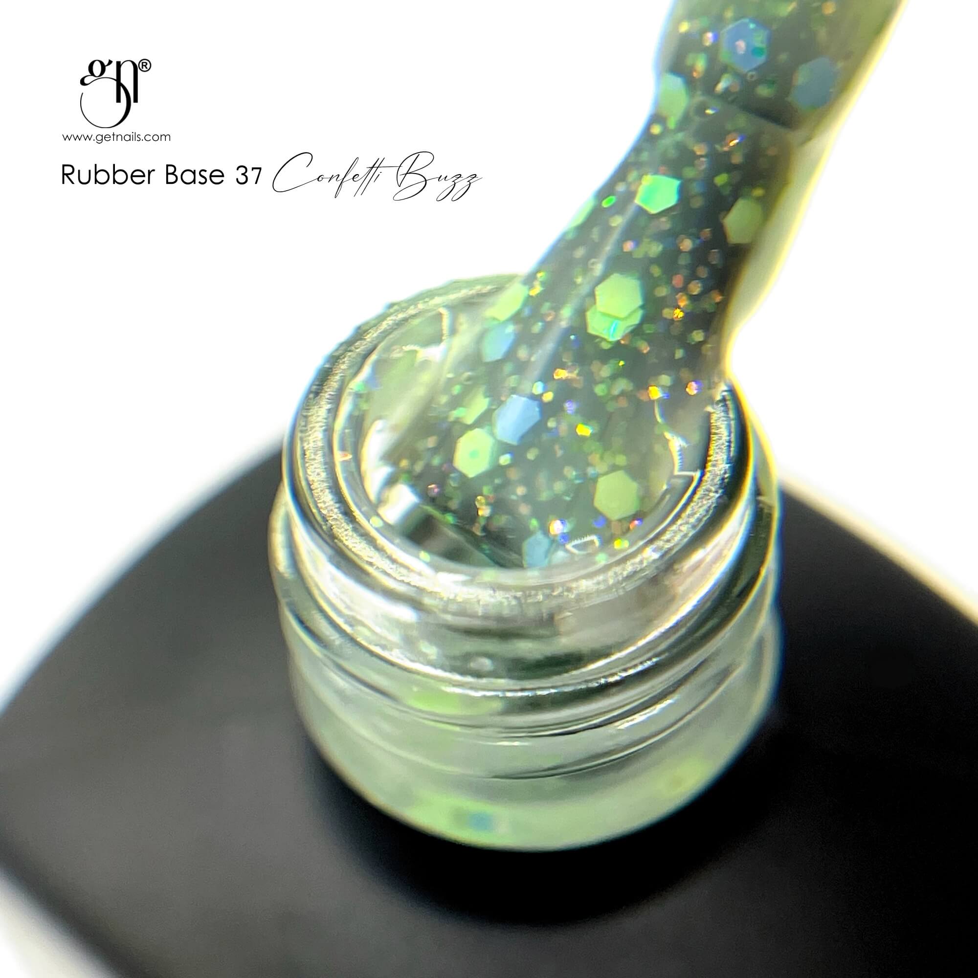 Get Nails Austria - GetLac Rubber Base 37 Confetti Buzz 15g 2