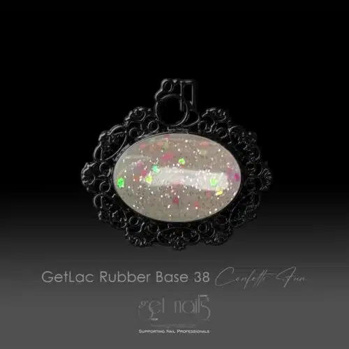 Get Nails Austria - GetLac Rubber Base 38 Confetti Fun 15г