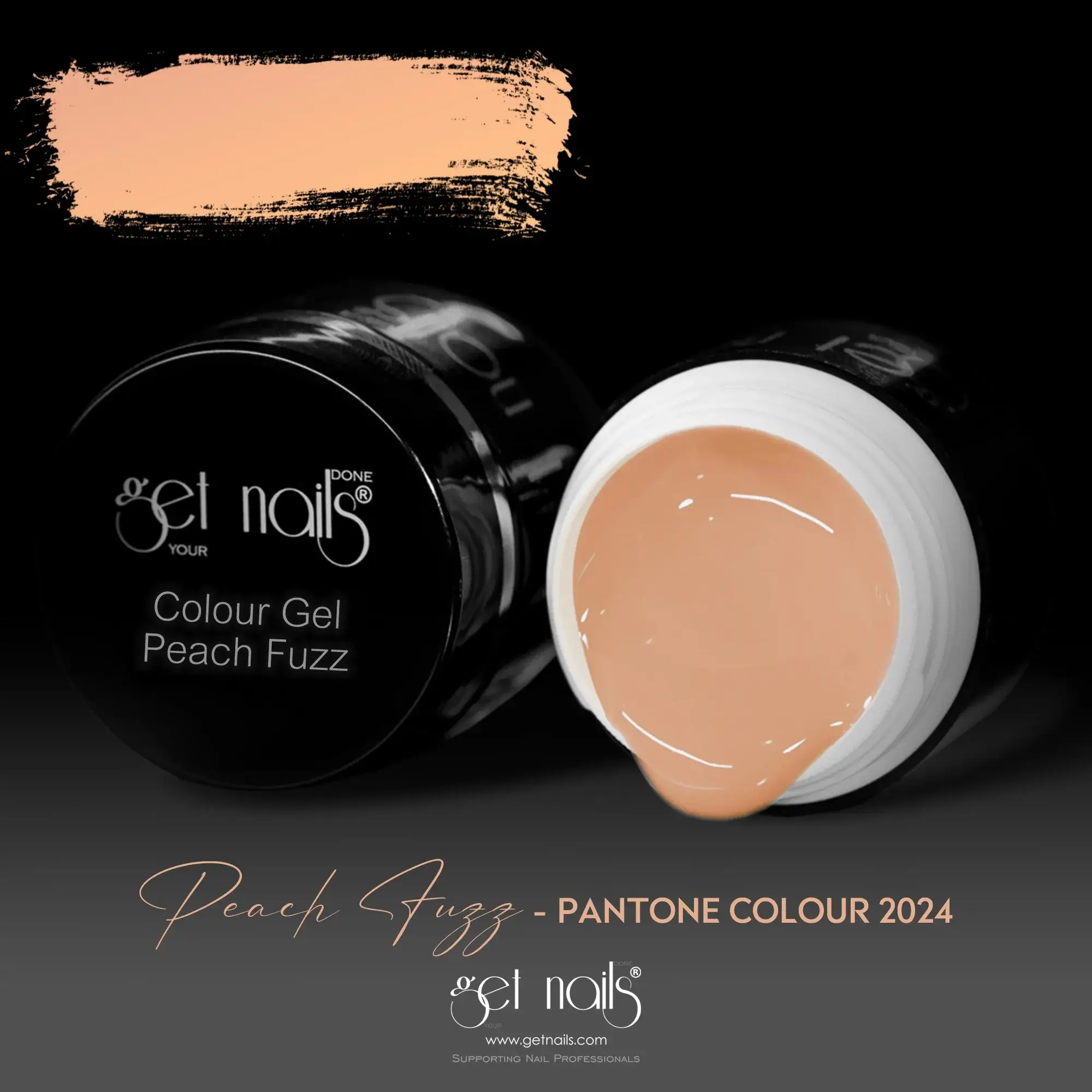 Get Nails Austria - Цветной гель Peach Fuzz 5г