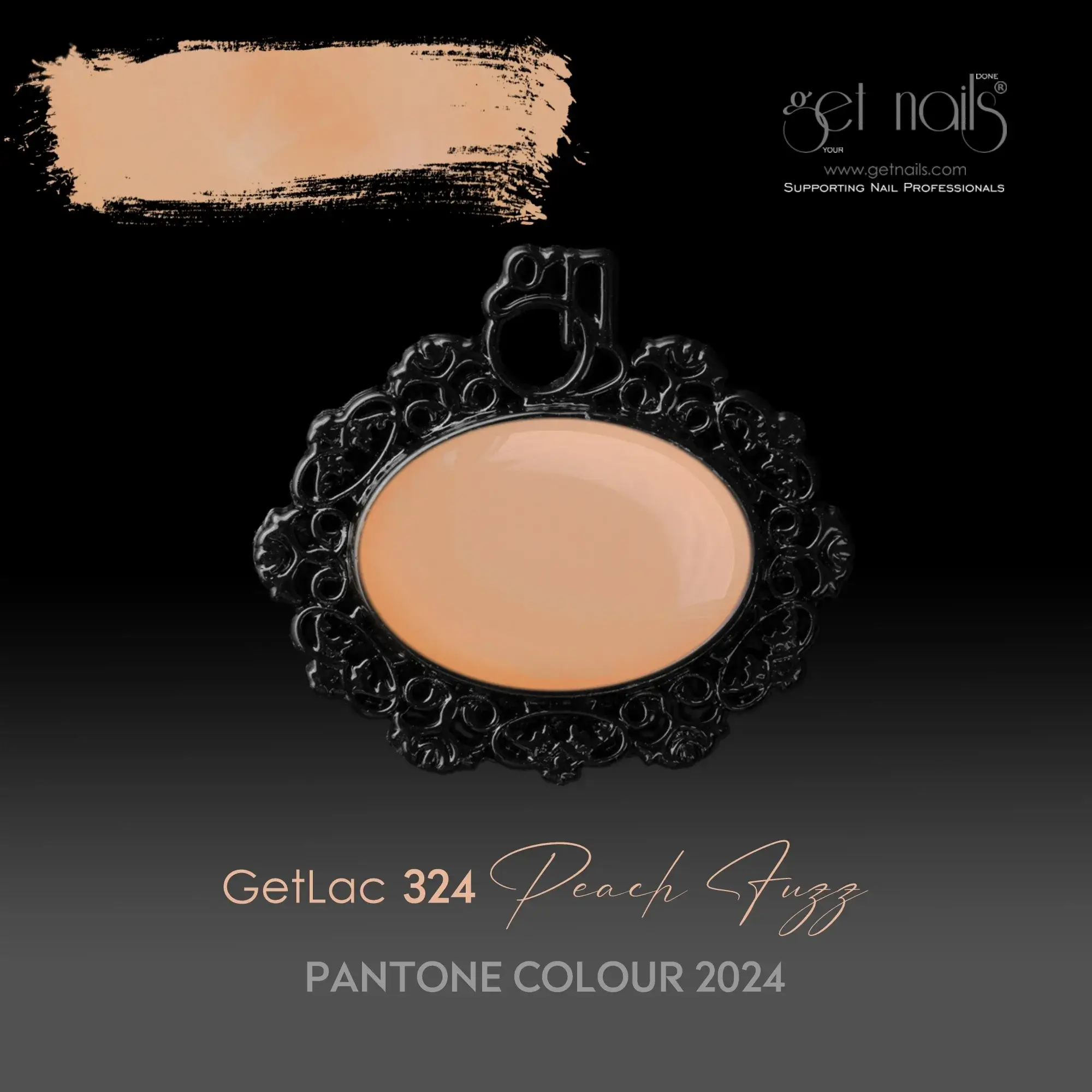Get Nails Austria - GetLac 324 Peach Fuzz 15 г