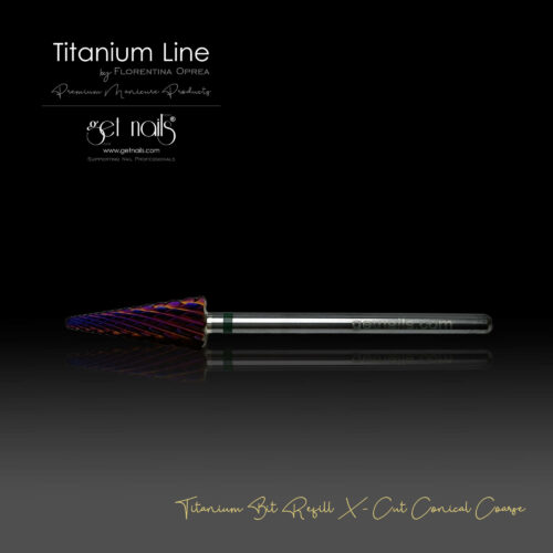 Obține Nails Austria - Refill Bit Titanium X-Cut Conical Coarse