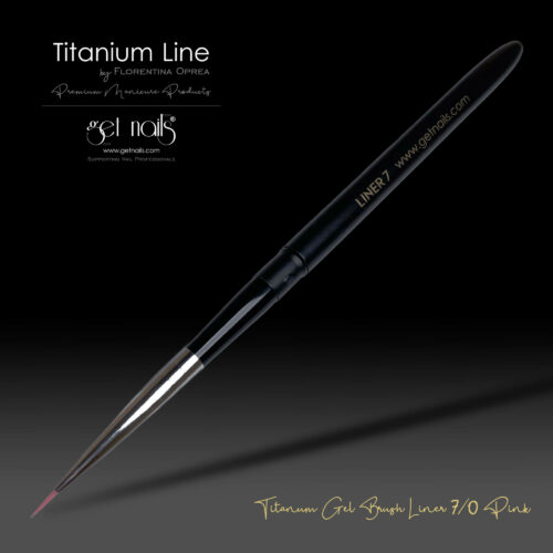 Get Nails Austria - Titanium Gel Pinsel Liner 7/0 Pink