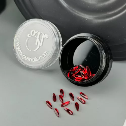 Get Nails Austria - Ice Crystals Mini Red, 20 Stk