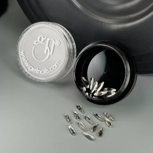 Get Nails Austria - Ice Crystals Mini Silver, 20 Stk