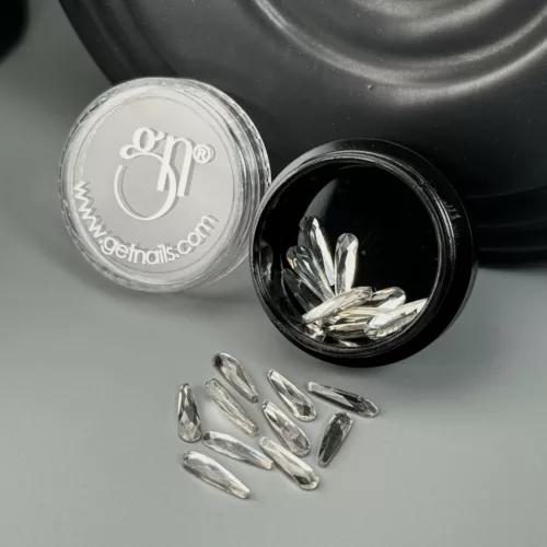 Get Nails Austria - Ice Crystals Silver, 20 Stk